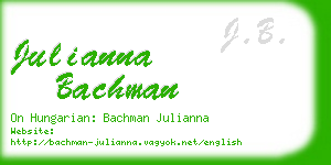 julianna bachman business card